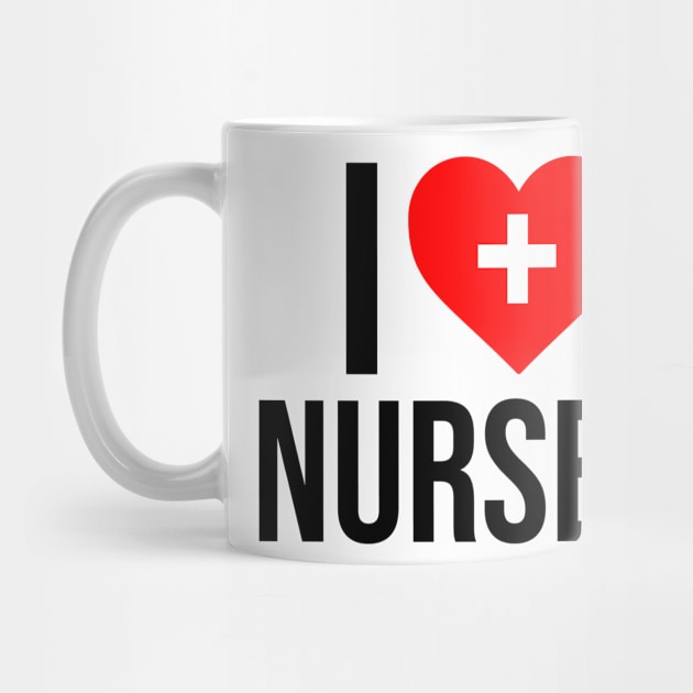 I Love Nurses Medical Heart Cross by Mellowdellow